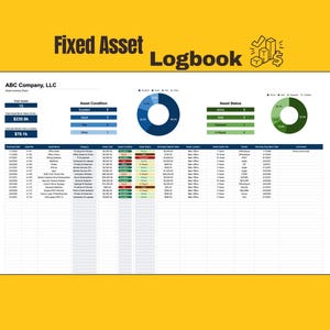 Asset Management Template: Small Business Asset Tracker (Excel and Google Sheets)