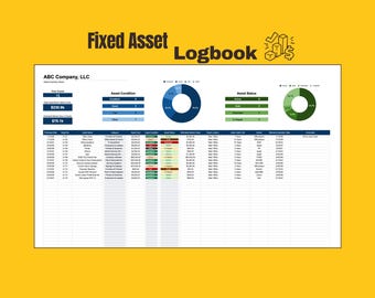 Asset Management Template: Small Business Asset Tracker (Excel and Google Sheets)