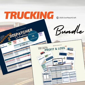 Trucking Dispatcher & Profit/Loss Spreadsheet Bundle