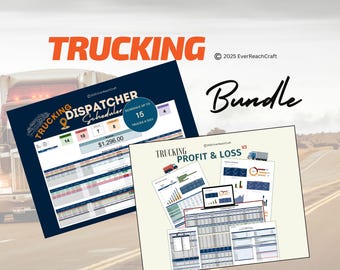 Trucking Dispatcher & Profit/Loss Spreadsheet Bundle