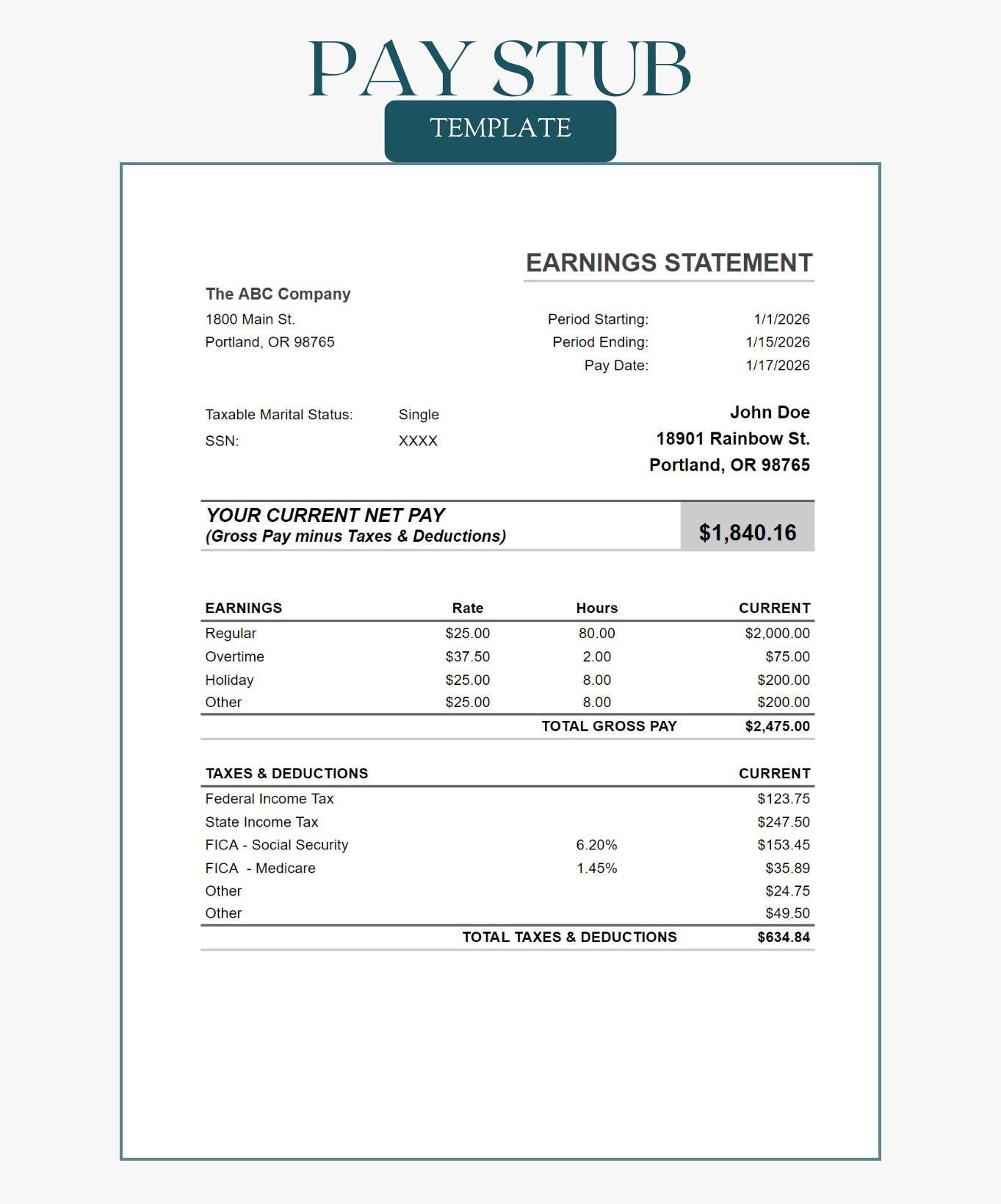 Walmart One Paystub 80 - 0nw06mm