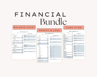 Financial Statement Template: Profit and Loss, Cash Flow, Balance Sheet (Google Sheets & Excel)
