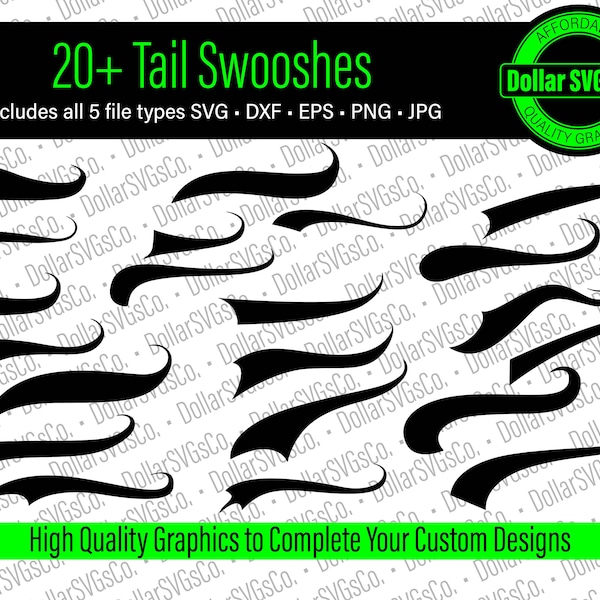 Swoosh Bundel Svg | Swoosh Swirl Svg Swish Swash Swoosh Svg Font Tails Svg Swoosh Swirl Png direct downloaden | commercieel gebruik