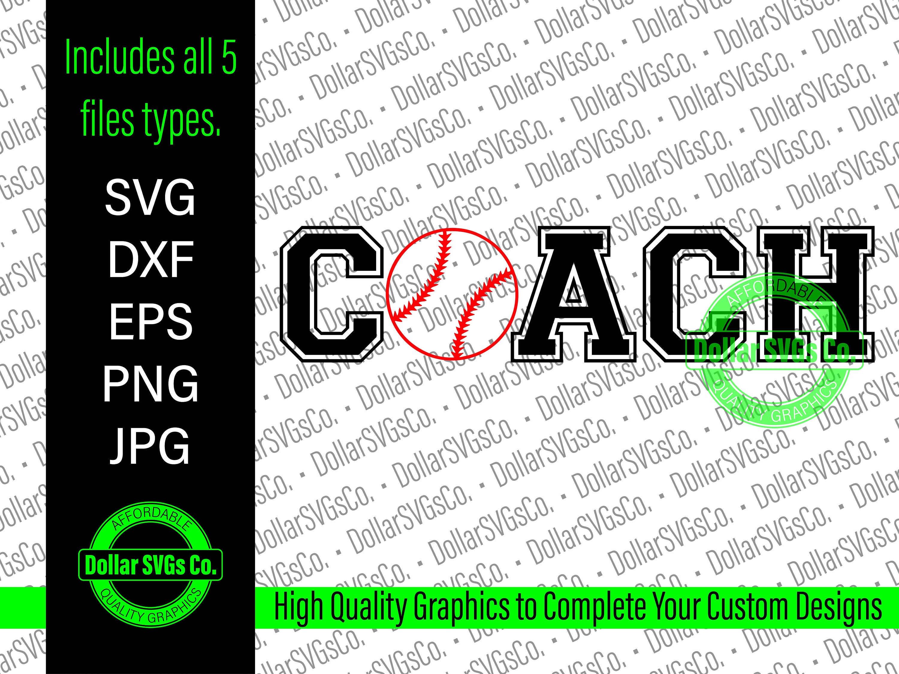 Baseball Coach Svg Baseball Svg Coach Svg Softball Coach Etsy