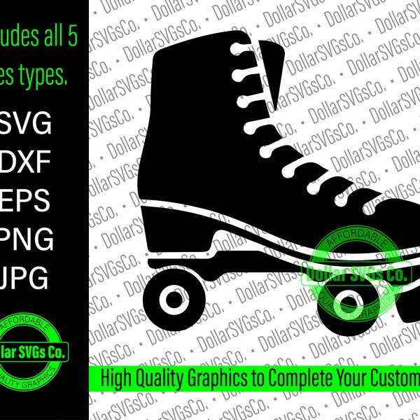 Roller Skate svg | Rollerskate svg | Roller Skate Silhouette svg | Quad svg | Quads | instant download | commercial use