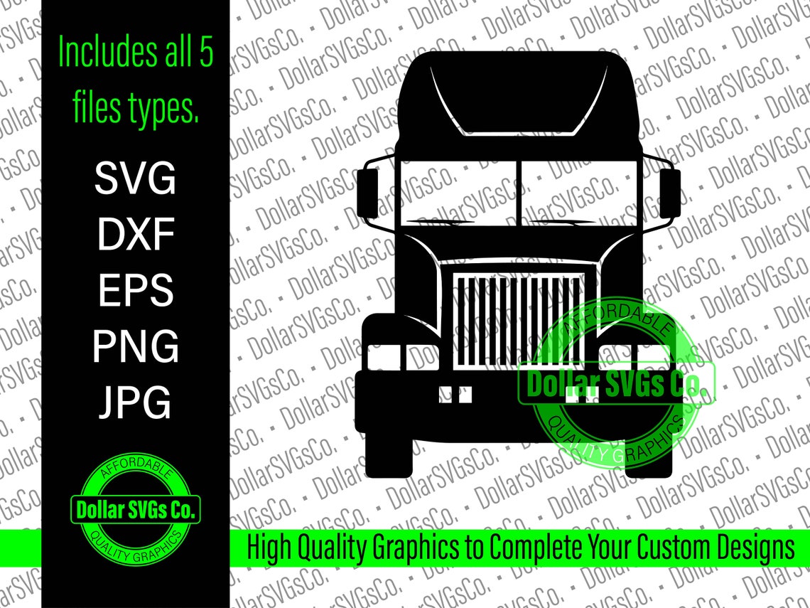 Tractor Trailer Svg Truck Svg Truck Logo Svg Truck Etsy