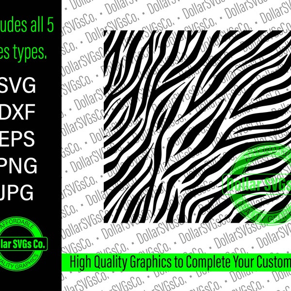 Zebra Print svg | Zebra svg | Zebra Pattern | instant download | commercial use | png | svg | eps | jpg | dxf