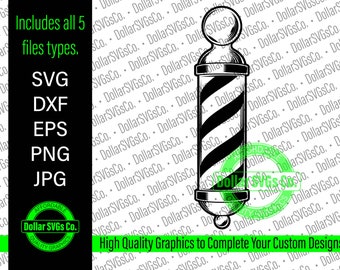 Barber Pole svg | Barber svg | Barbering svg | Barber Pole | svg | dxf | jpg | eps | png | instant download | commercial use