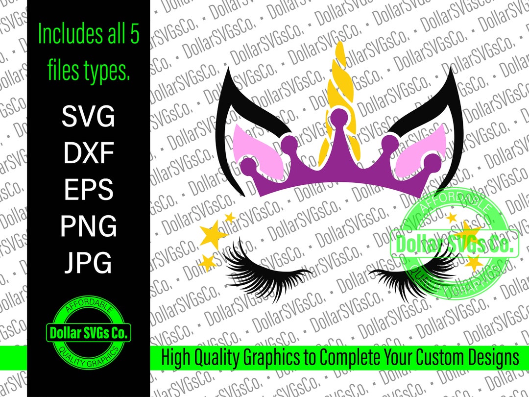 Unicorn Princess Svg Unicorn Svg Crown Svg Princess Svg Cricut Cut File