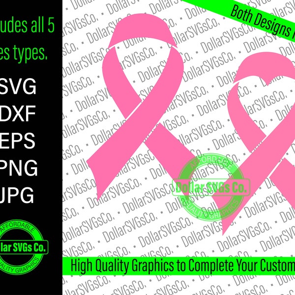 Pink Ribbon svg | Breast Cancer Awareness svg | Breast Cancer Ribbon | Susan G Komen svg  | instant download | commercial use