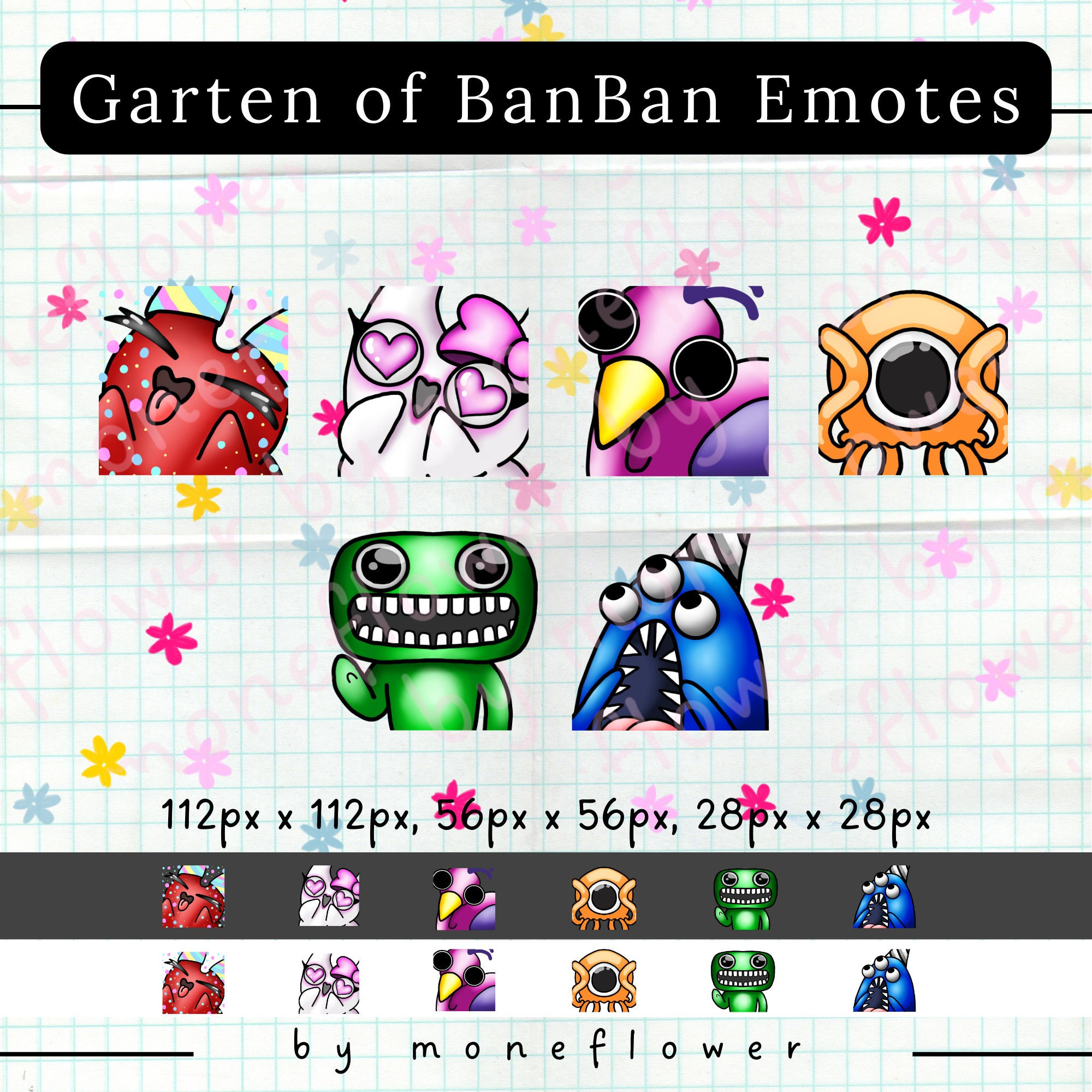 Garten of Banban Opila Bird Roblox Inspired Digital Download Artwork,  Png/pdf/psd Perfect for Sublimation and Printing Crafts 300dpi 