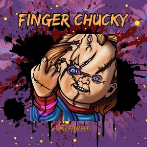 Finger Chucky | Horror Twitch Emote | DBD | Flipping off