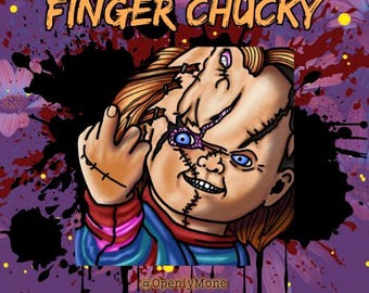 Finger Chucky | Horror Twitch Emote | DBD | Flipping off