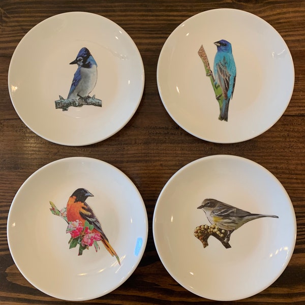 Bird Salad Plates Etsy