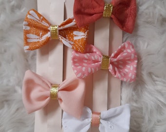 Barrette bébé / Barrettes noeud fillette / Barrette noeud bébé/ Barrettes en tissu / Pince cheveux bébé / Noeud petite fille