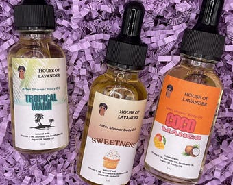 After shower body oil