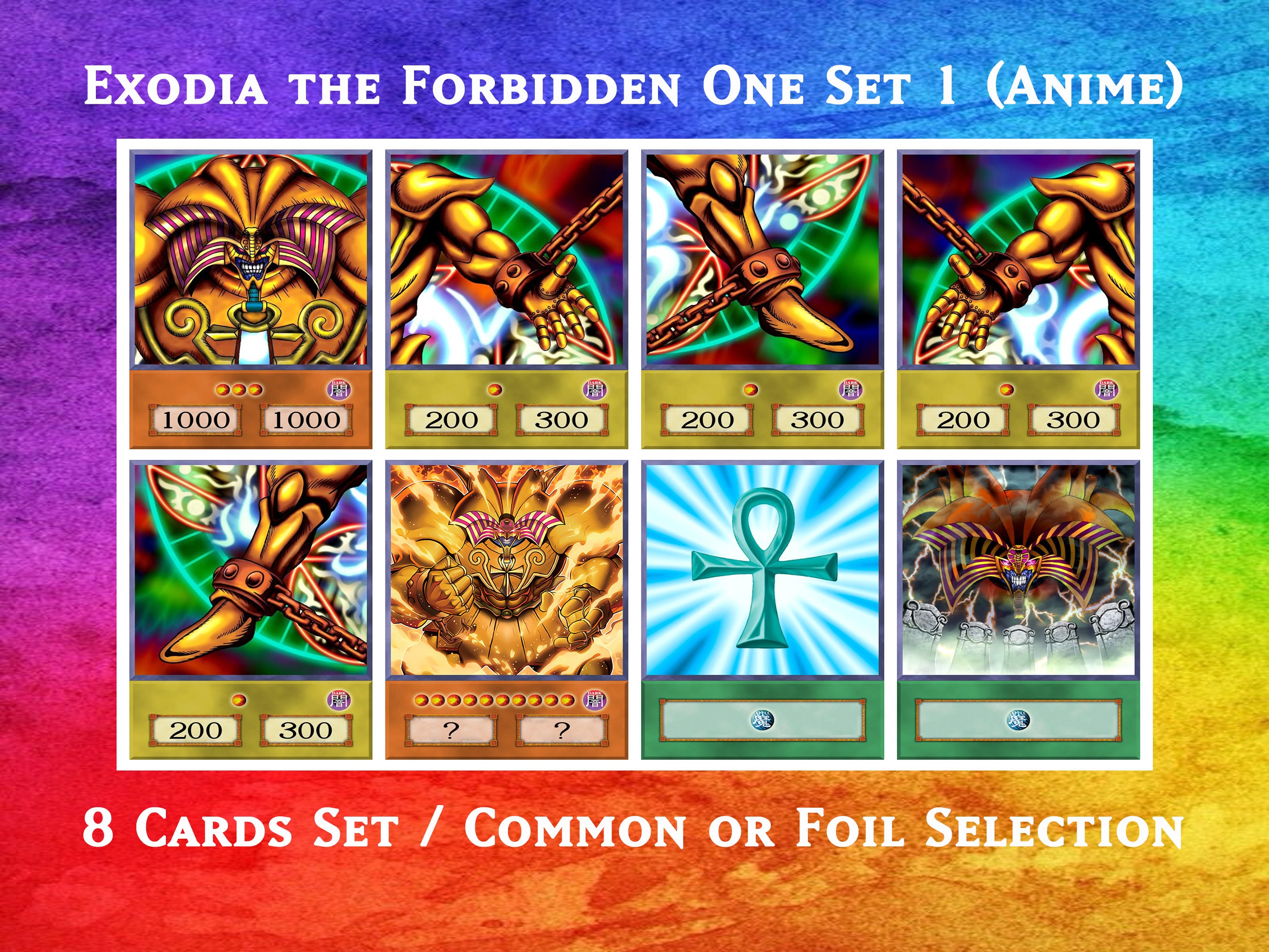 Exodia the Forbidden One Card Pin Set Yugioh Enamel Pins -  Portugal