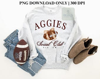 Aggies Social Club PNG | DTF | College Football