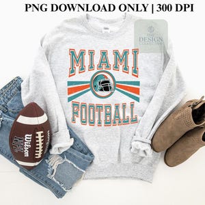 Miami Football PNG Sublimation commercial use image 1