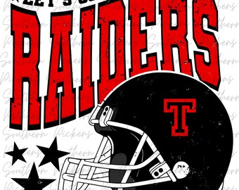 Let's Go Raiders PNG | Full Color and Distressed