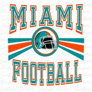 Miami Football PNG Sublimation commercial use