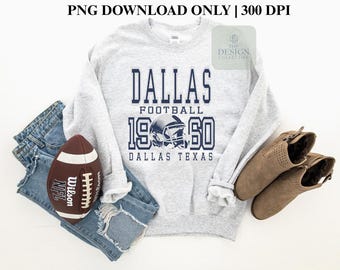 Dallas Football PNG | DTF | Sublimation | Distressed & Full Color Available