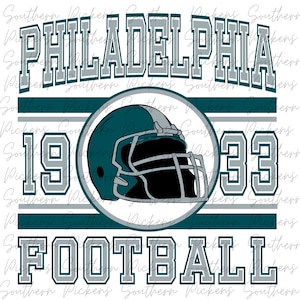 Philadelphia Football | PNG | DTF | Sublimation | Full Color and Distressed Available