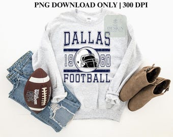 Dallas Football PNG / DTF / Sublimazione / Effetto invecchiato e a colori