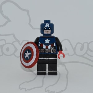 James Bucky Barnes CAPTAIN AMERICA Custom Pad Printed Minifigure MARVEL  Comics Avengers