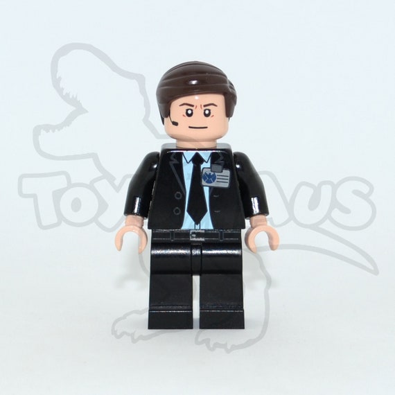 MRM Prints Agent Phil Coulson Custom Pad Printed Minifigure COMICS Muddy River Minifigs Avengers Etsy Canada