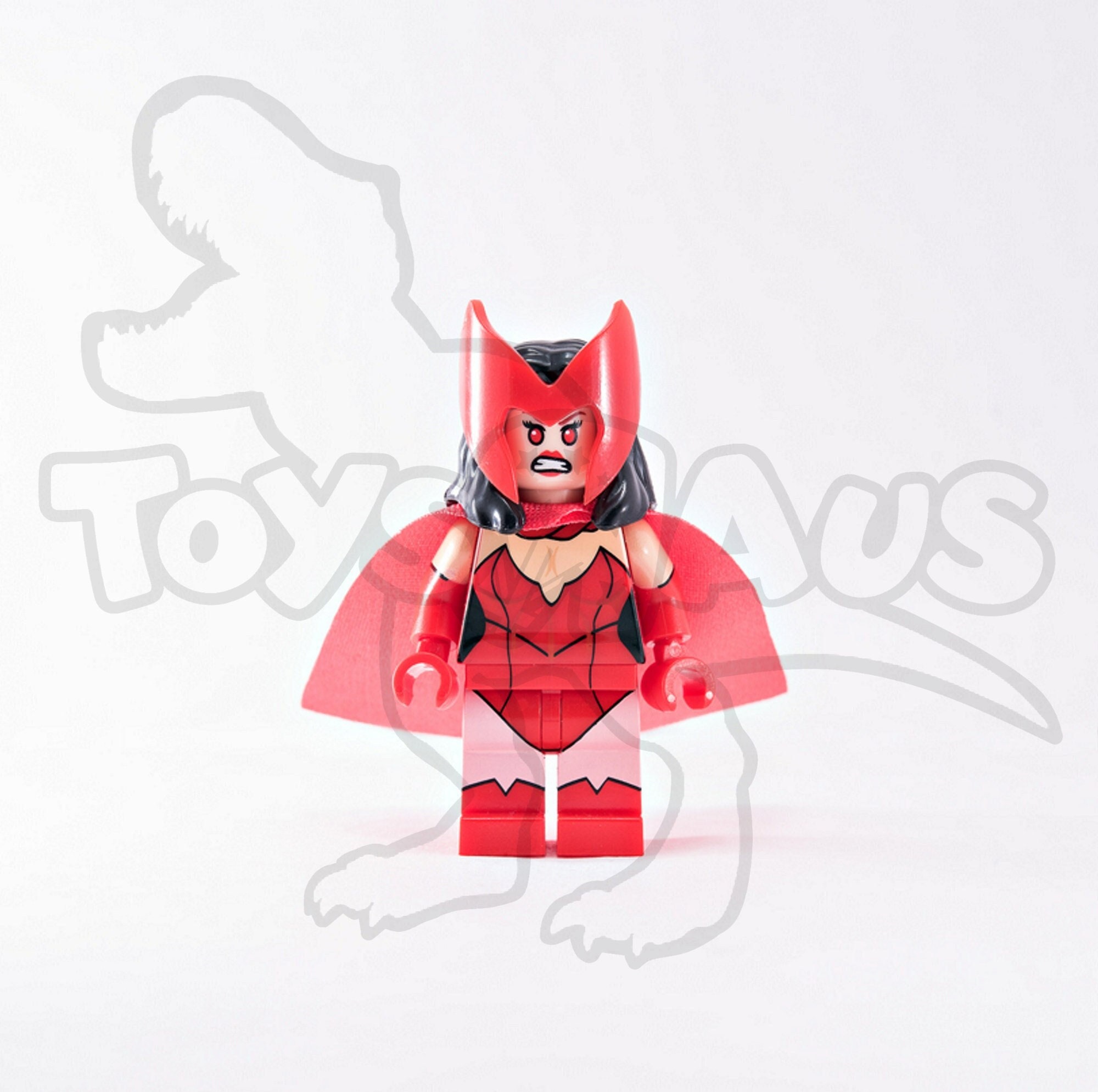 BROTHERSFIGURE Crimson Empress SCARLET WITCH Wanda Maximoff Custom Pad Printed Lego Minifigure Marvel Comics Etsy