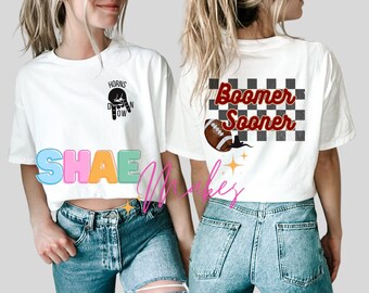 Sooner OK Football PNG: Pocket & Back Design (Digital Download)
