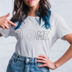Home Map Point Realtor Kurzärmeliges Unisex T-Shirt Makler, Makler, Immobilienmakler, HGTV