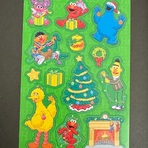 Sesame Street Christmas stickers. American Greetings. Free Shipping!