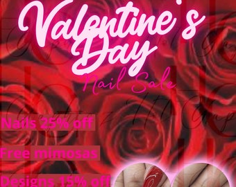 Valentines Nail Flyers