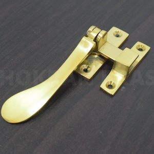 Handmade Brass Window Handles, Solid Brass Window Handles, Brass Window Stay, Moroccan Hand Crafted Latches, Window Handles and Latches
