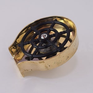 Fregadero de cocina de latón sin lacar con enjuagador de vidrio, fregadero de cocina de latón con lavavasos, accesorios para fregaderos de cocina, decoración de cocina imagen 3