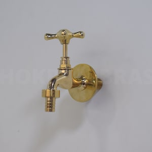 Wall Faucet , Garden Tap With Connection Male 1/2&#39;&#39; , Brass Water tap , Water Spigot , Antique garden tap , Luxury Antique Outdoor Faucet