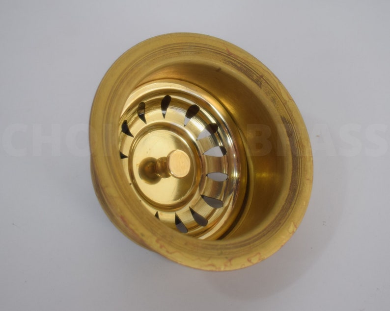 Unlacquered Brass Disposal and Flanges Sink Drain Hole Etsy