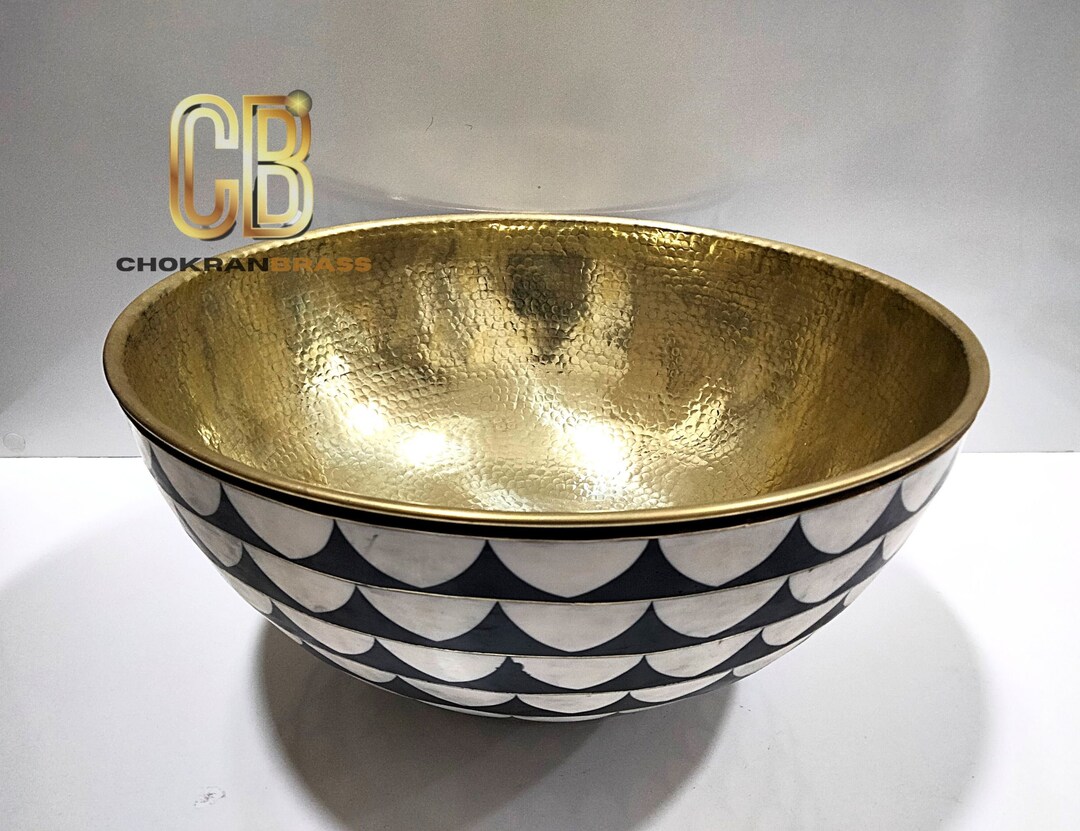 Brass Vessel Sink, Brass Bathroom Sink, Vanity Vessel Sink, Handmade ...