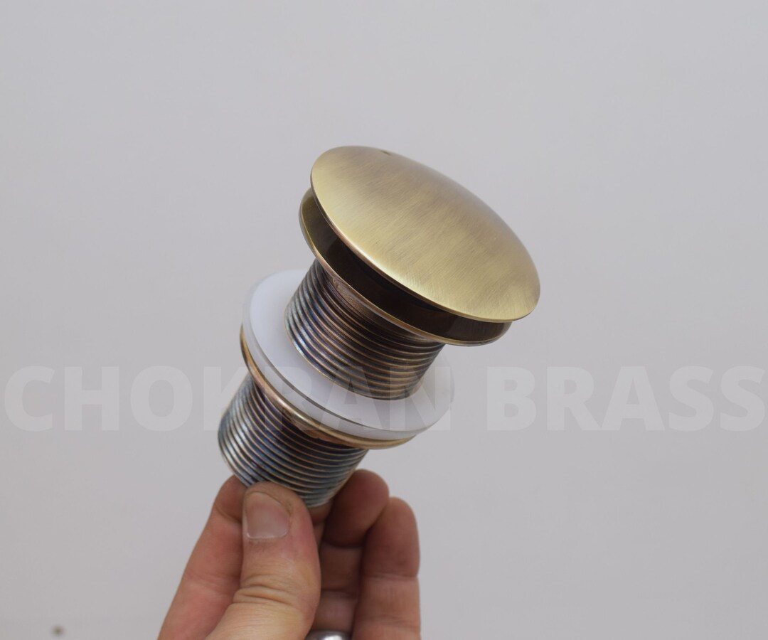 Solid Brass Drain , Push up Button , Solid Brass Sink Drain , Pop up ...