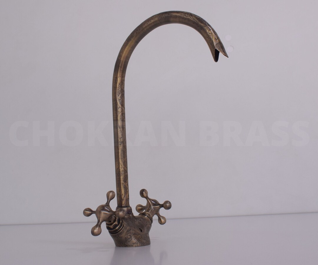 Bronze Bathroom Faucet, Brass Bronze Bathroom Sink Faucets, Engraved ...