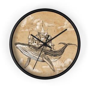 Whale of a House- Wall clock