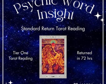Tarot Reading Psychic Word 72 hour Tarot Reading 1 Question 1 Card 1 Word Answer Love Career Money Health Soulmate Psychic Tarot Reading