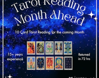 Tarot Reading Month Ahead Monthly Tarot Reading Love, Career, Finances, Future, + More Detailed & Intuitive Psychic Medium Tarot Reading
