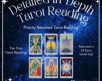 Same Day Tarot Reading | 5–9 Tarot Card In-Depth Detailed Tarot Analysis | 24 Hour Urgent Delivery Quick Custom Accurate Psychic Reading