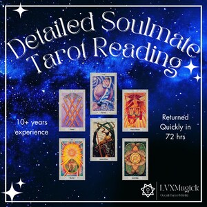 Soulmate Tarot Reading 72 hr Return Quick Love Psychic Reading Intuitive Twin Flame Tarot Fast Love Tarot Reading Relationship Tarot
