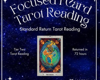 Tarot Reading 72 hour One Question Psychic Reading One Card Tarot Reading One Paragraph Tarot Card Clarity Love Insight Single Tarot Card