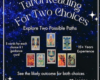 Tarot Reading for 2 Choices 2 Paths, 2 Lovers, Psychic Medium Detailed & Intuitive Tarot Reading | Explore 2 Outcomes 72-hour Return