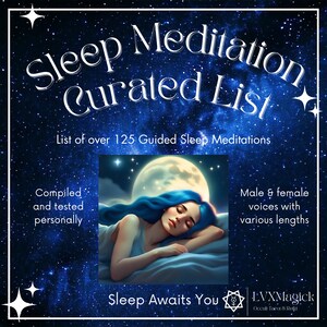 Sleep Meditation List Over 125 Guided Sleep Meditations for Peaceful Sleep and Rest